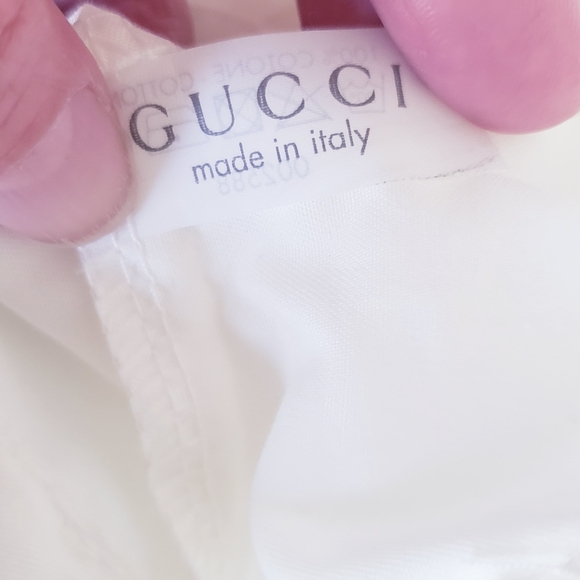 GUCCI  Leather Upper & Rubber Sole Kid Loto/NS Nylon Oatmeal Loafers- size 17 - Picture 10 of 11